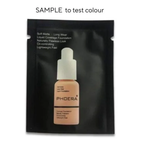 Full Coverage Liquid Foundation SAMPLES TO TEST COLOUR